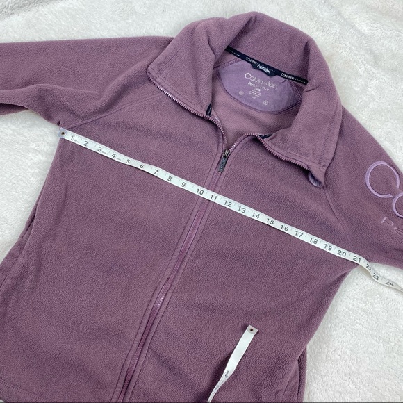 Calvin Klein Performance Fleece Zip Up Large - Picture 7 of 9